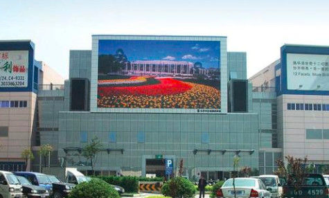Reklama na stacji zewnętrznej HD LED Video Wall 15625 Dots / M2 Pixel Density Shenzhen Factory