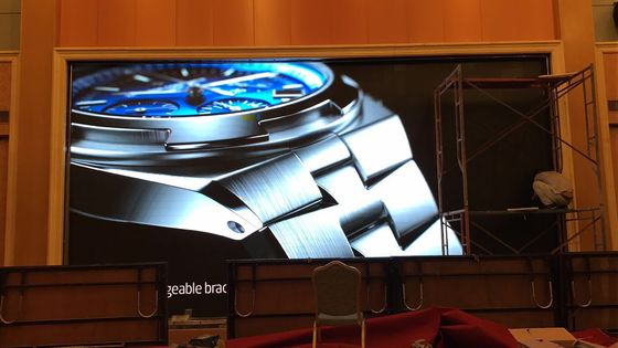 7,68 m * 4,032 m Wewnętrzny ekran wideo LED 3 mm pikseli o wysokiej jasności Shenzhen